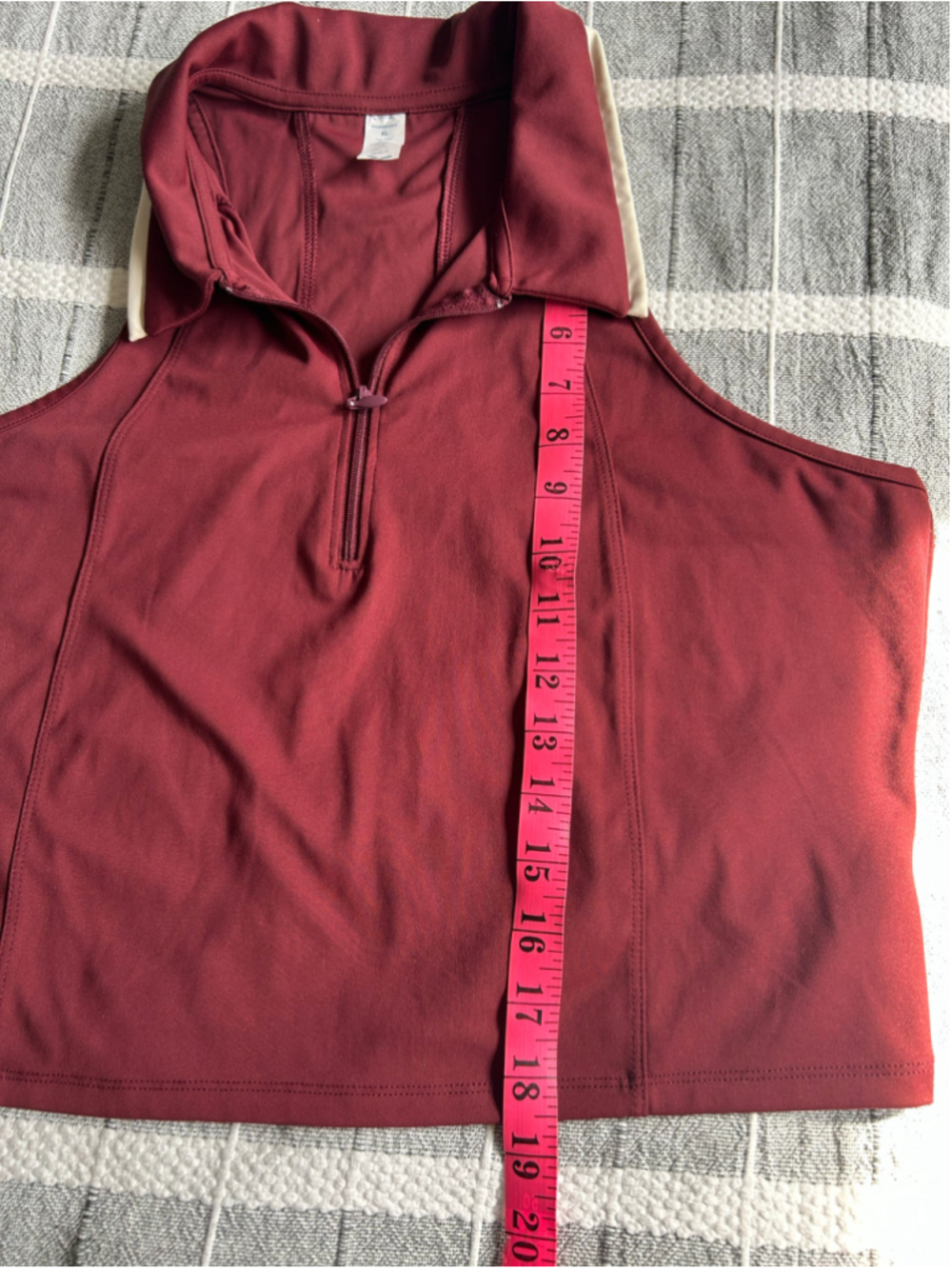 ๐ Old Navy Burgundy Powersoft Go-Dry Crop Top Size XL - Picture 6 of 6